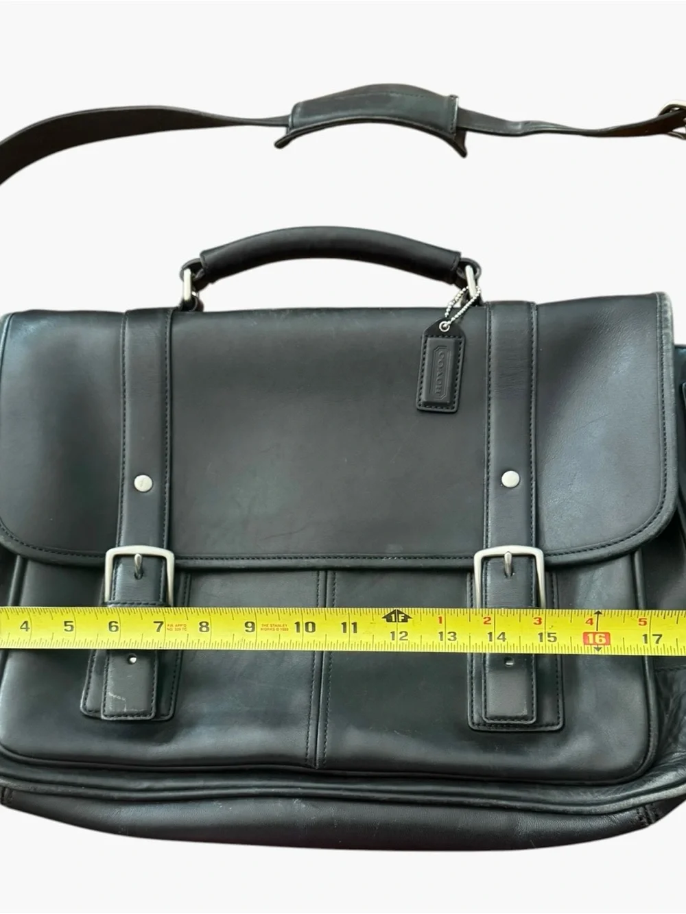 Coach Metropolitan Briefcase – Black Glove-Tanned Leather